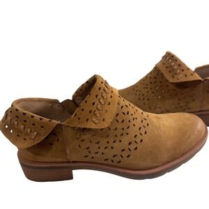New Soft Women's Bristow Saddle Suede Leather Ankle Booties‎ Tan Brown Size 8M